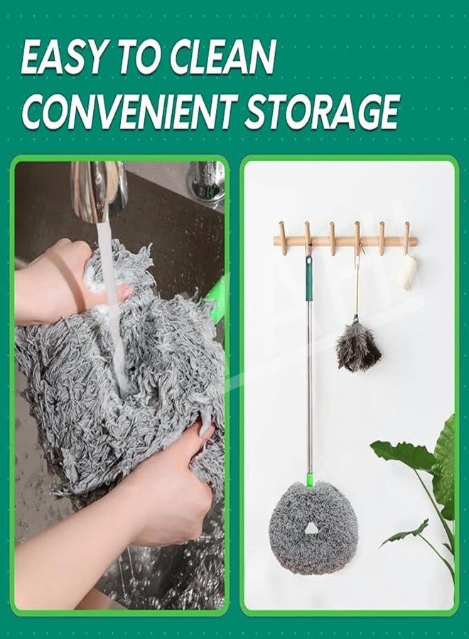 Mojmem Flexible Long-Handle Microfiber Fan Cleaner Brush - Foldable Duster for Home, Kitchen, Car, Ceiling Cleaning - Image 3